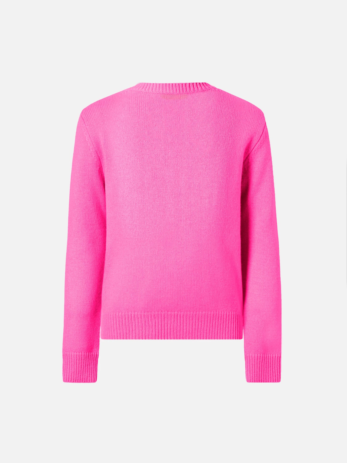 Fluo pinkes Princess Soft-T-Shirt mit Rundhalsausschnitt und Adoro-Jacquardmuster