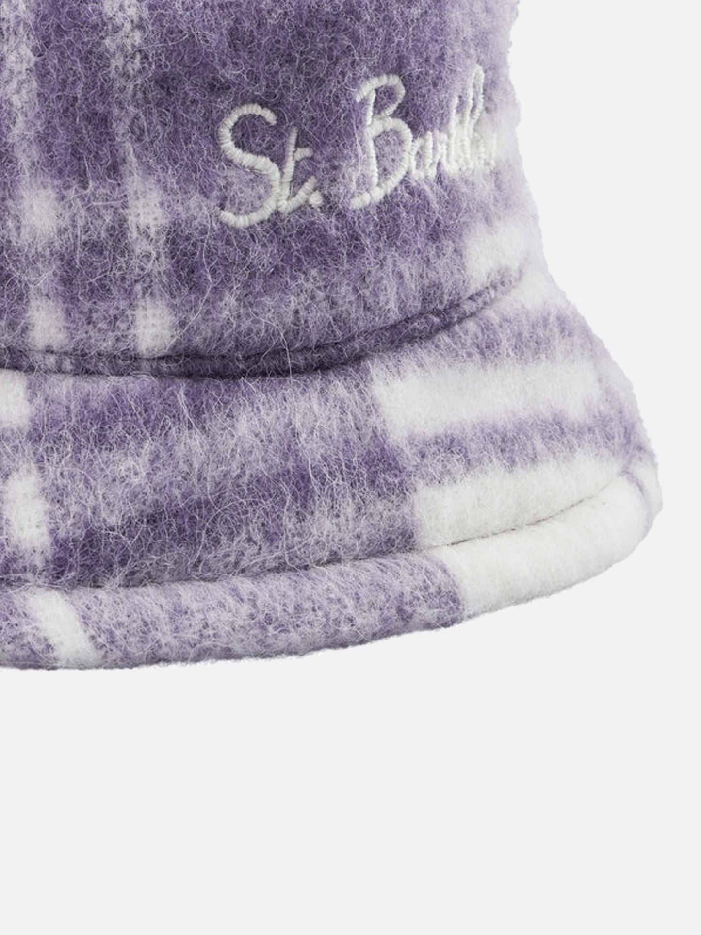 Woman bucket hat with tartan print - MC2 Saint Barth