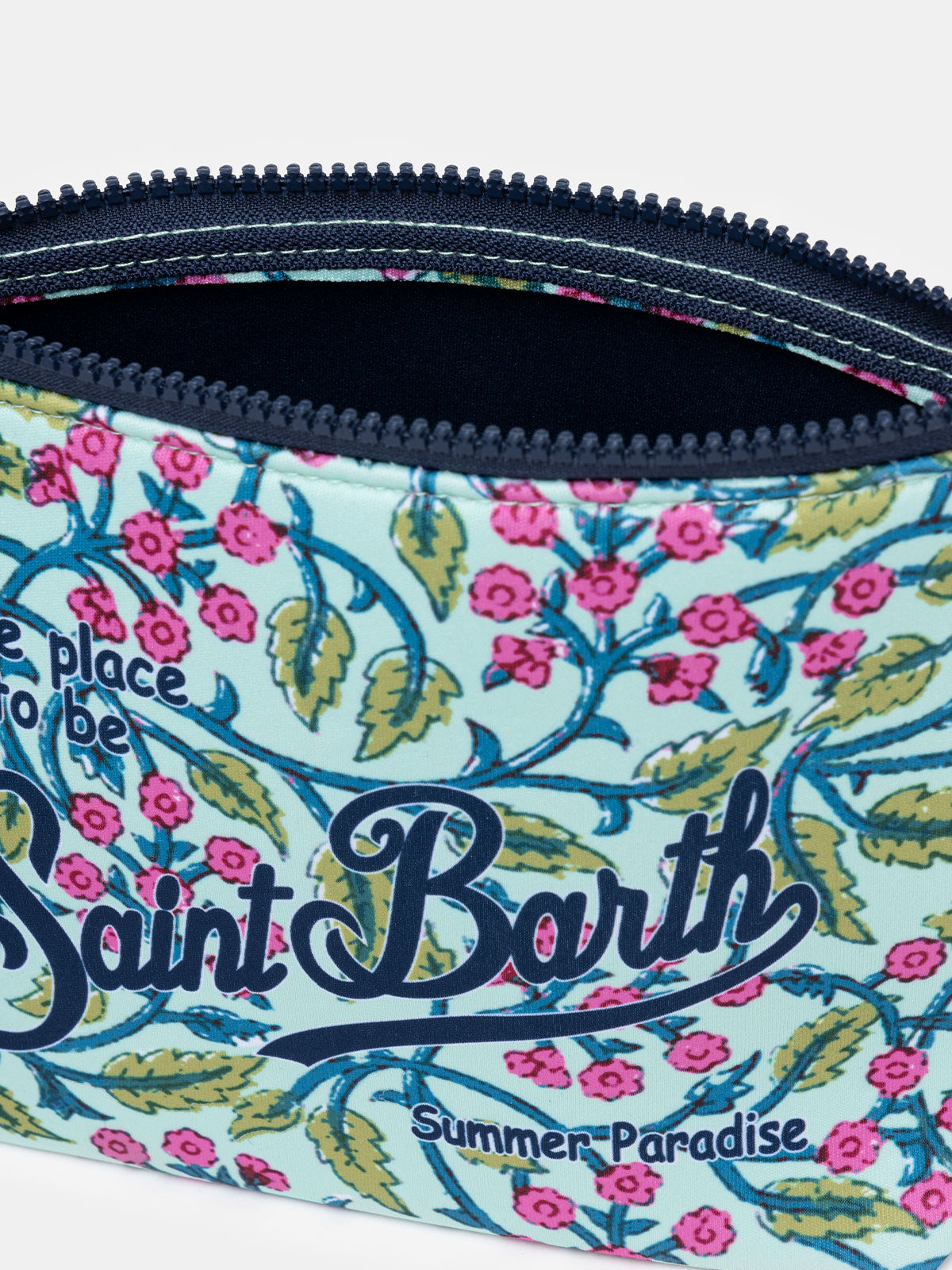Scuba pochette Aline with flower print