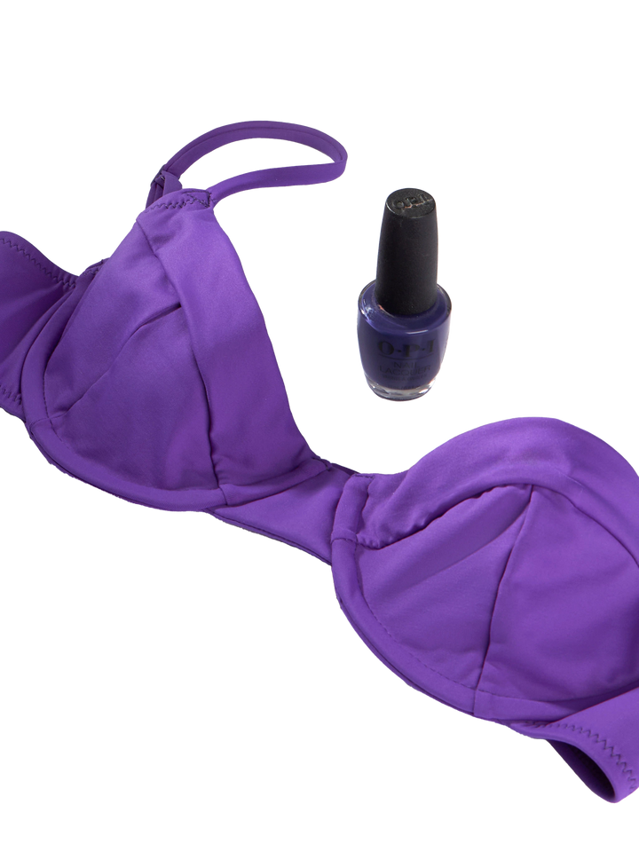 Woman violet underwired bralette swimsuit - MC2 Saint Barth