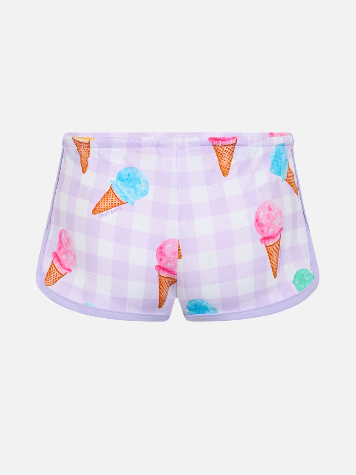 Beach shorts Coco with ice cream print - MC2 Saint Barth