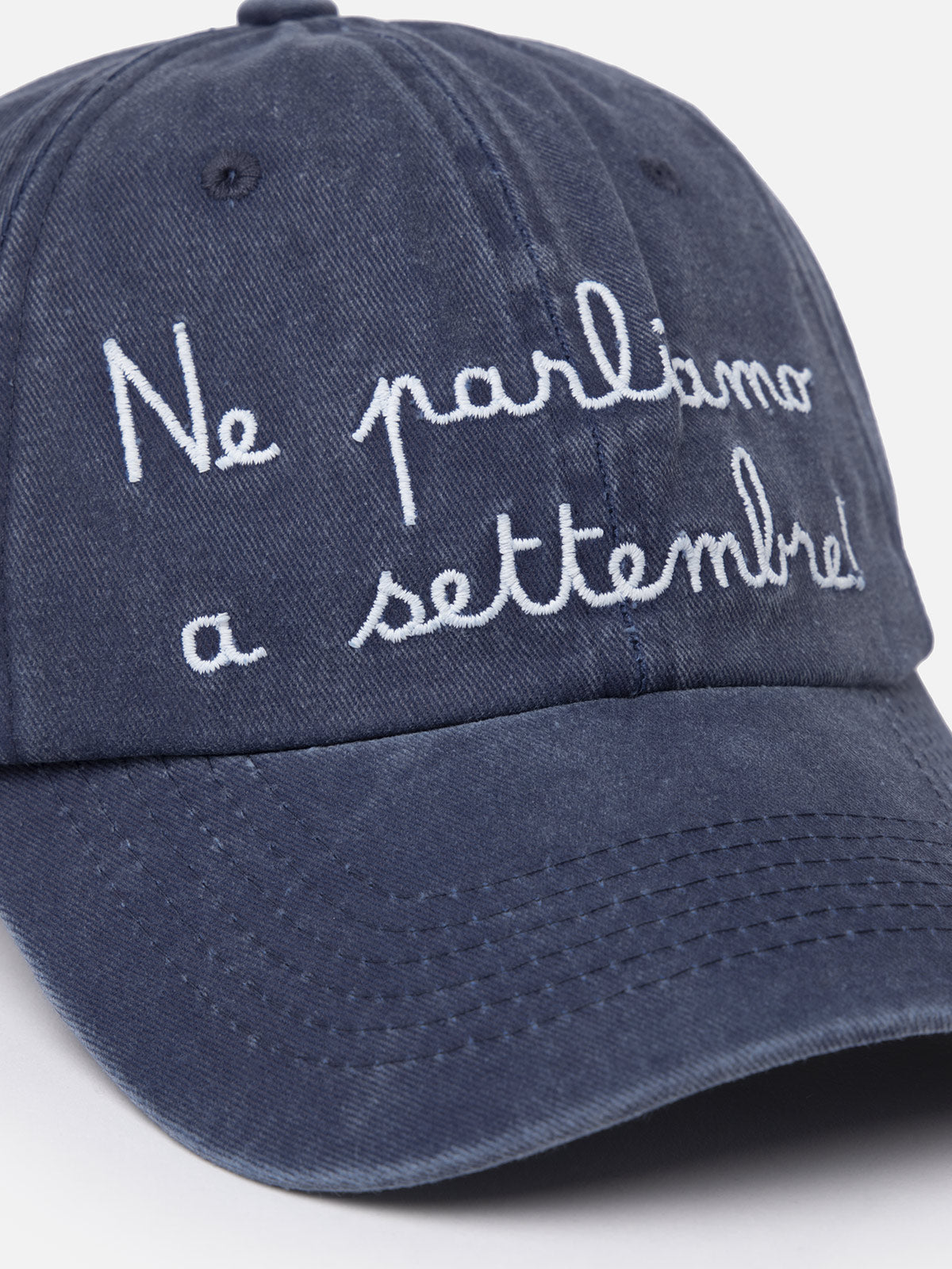 Denim embroidered ball cap Davis