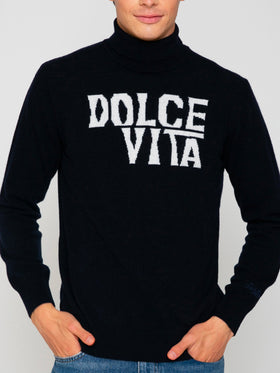 Blended cashmere blue sweater - MC2 Saint Barth