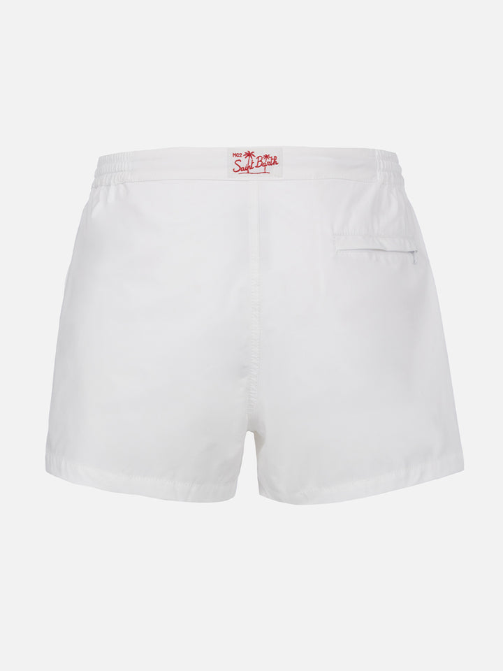 Harrys white fitted cut swim shorts - MC2 Saint Barth