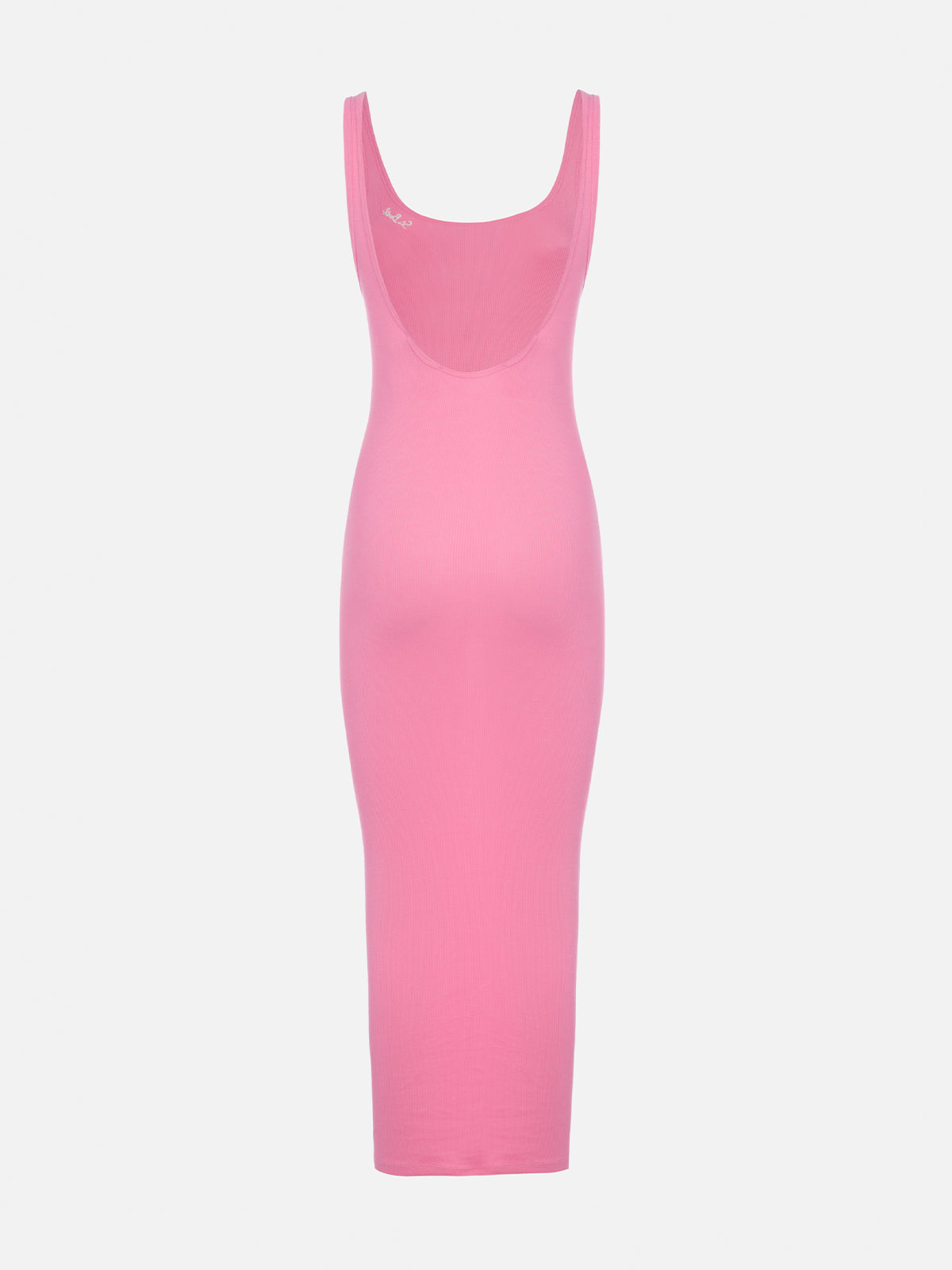 Woman ribbed pink cotton jersey tank dress Jennifer - MC2 Saint Barth