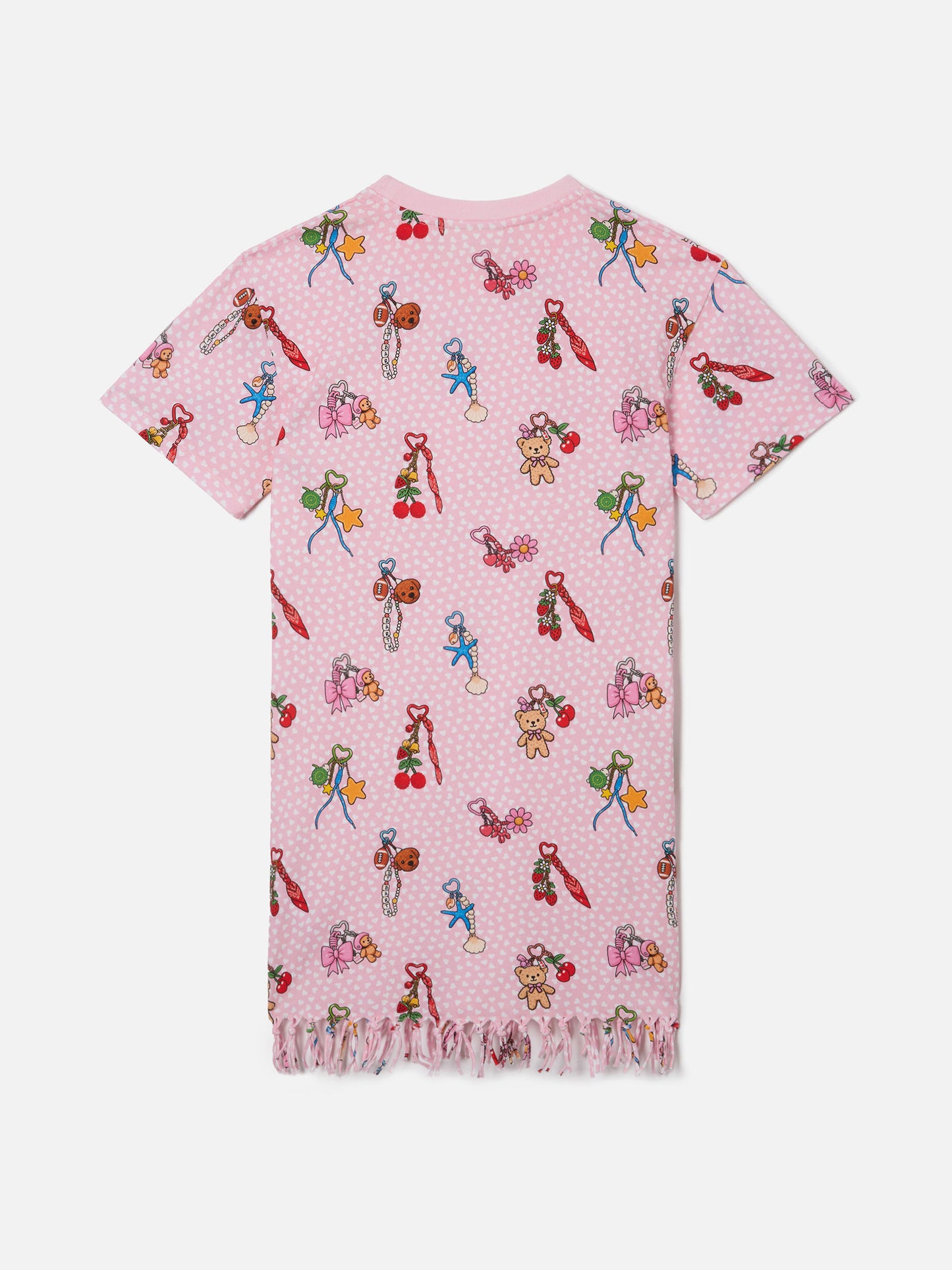 Robe Abbey en coton biologique avec imprimé all-over cœurs et charms
