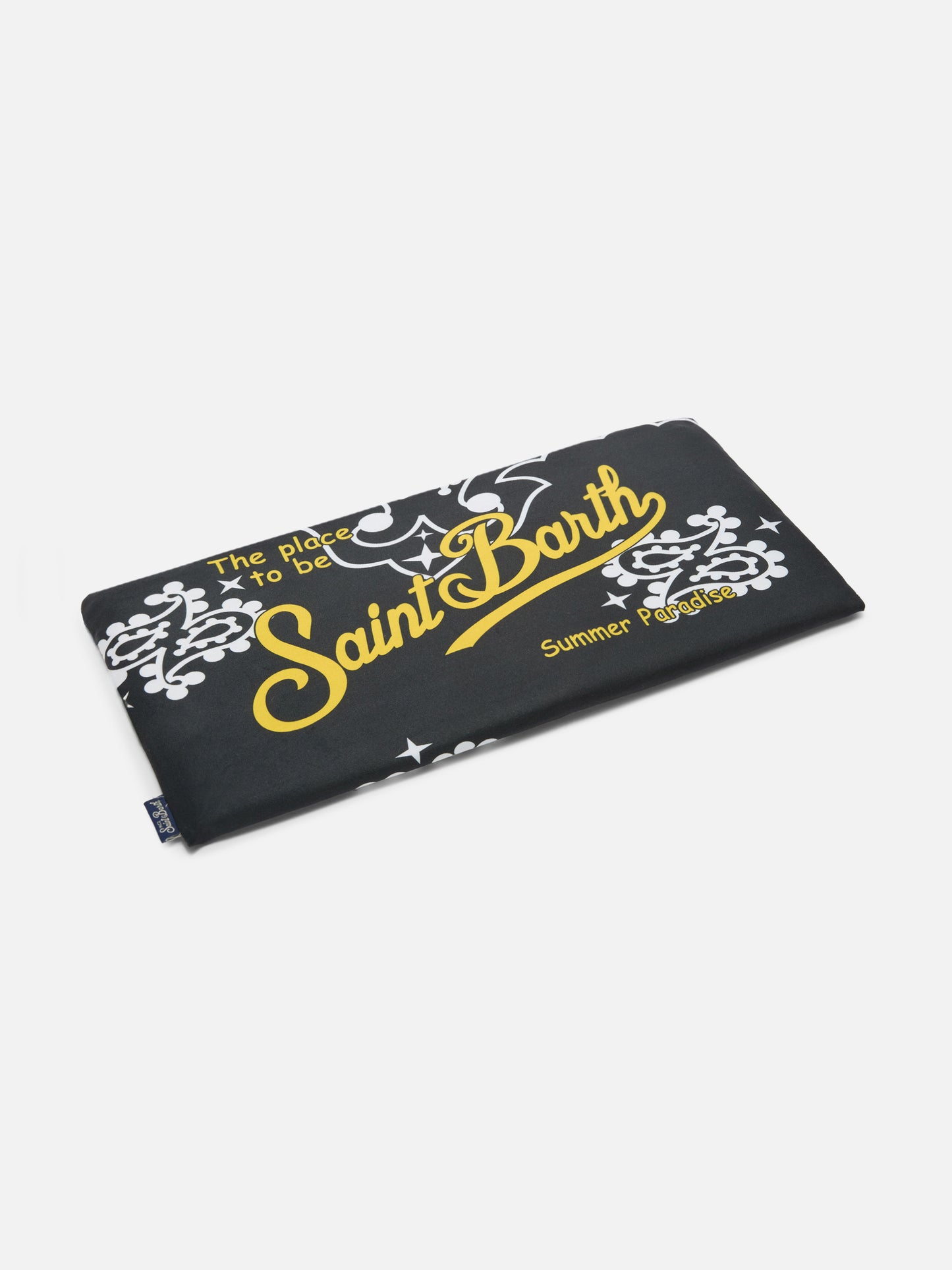 Telo mare Aidan con stampa bandana e logo