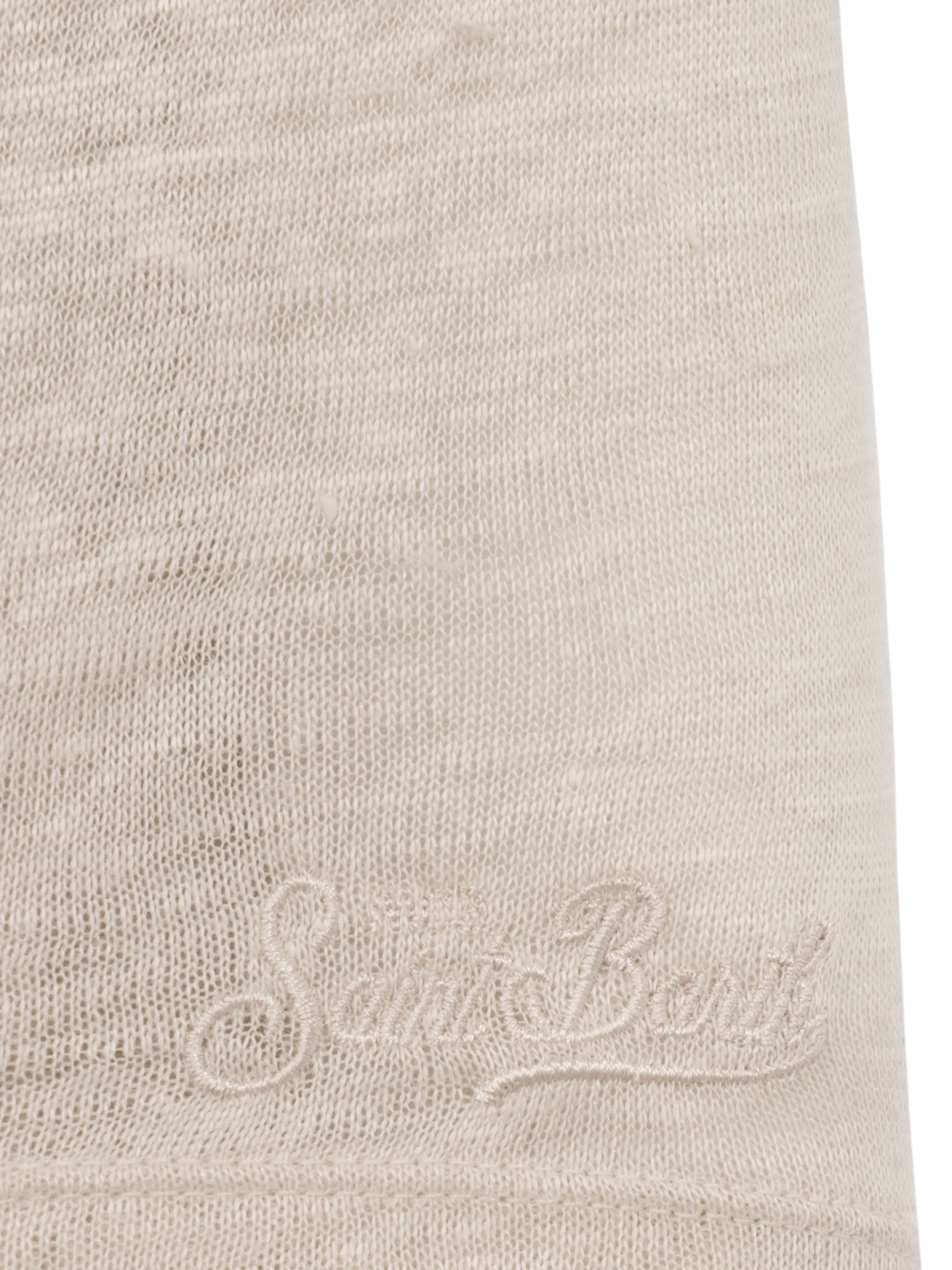 Alex kid off-white linen jersey t-shirt - MC2 Saint Barth