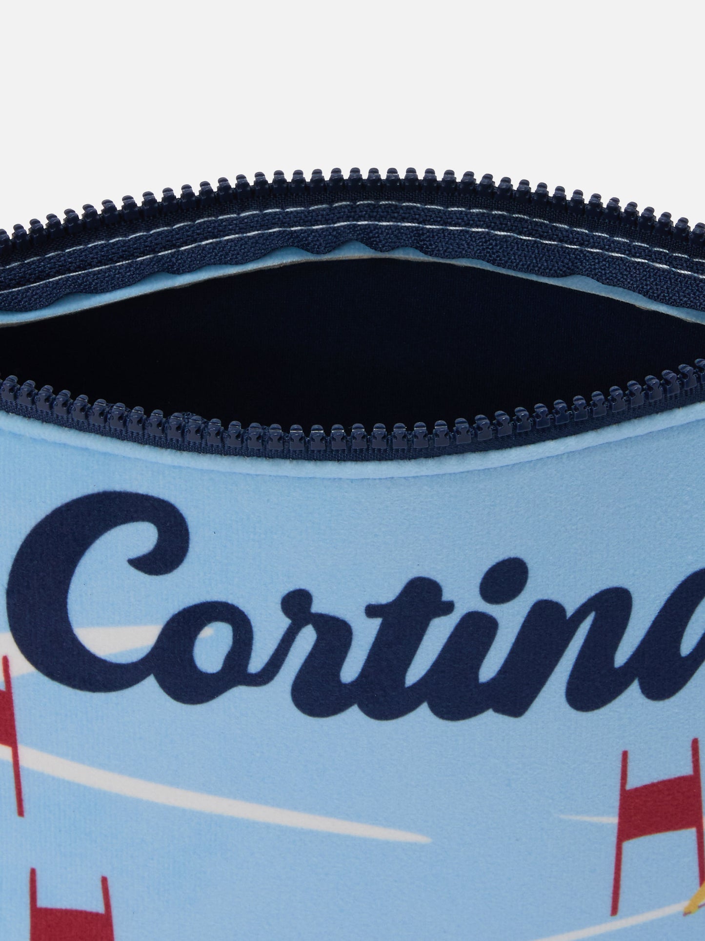 Aline-Pouch aus Stoff in Wolloptik mit Cortina-Print