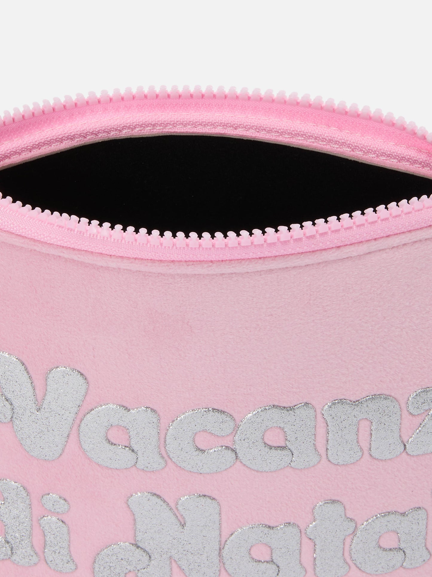 Pochette Aline effetto lana rosa con stampa Vacanze di Natale | VACANZE DI NATALE SPECIAL EDITION