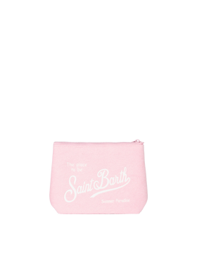 Aline pink embossed terry pochette - MC2 Saint Barth