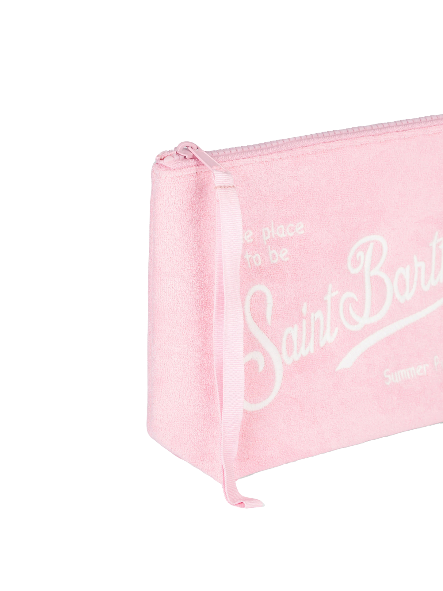 Aline pink embossed terry pochette - MC2 Saint Barth