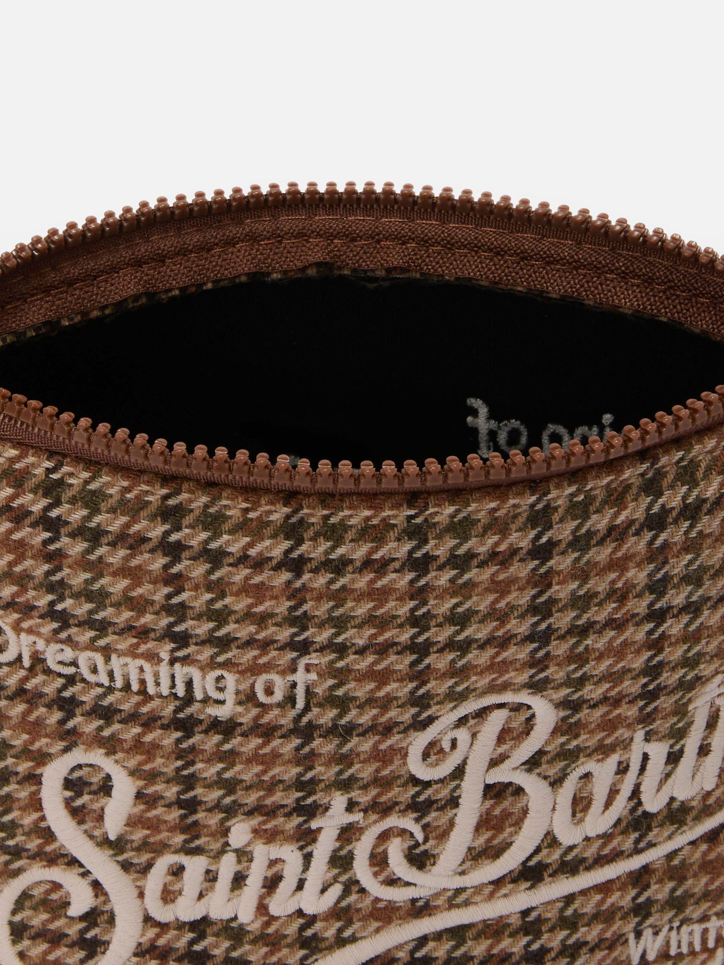 Pochette Aline Wool in misto lana pied de poule