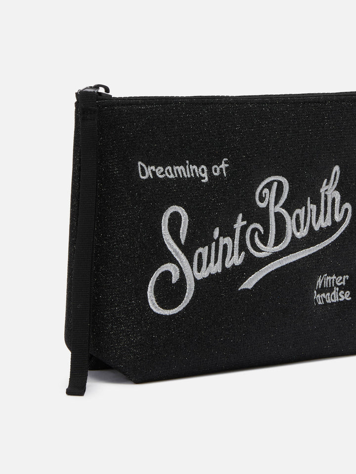 Aline Lurex Pouch in black