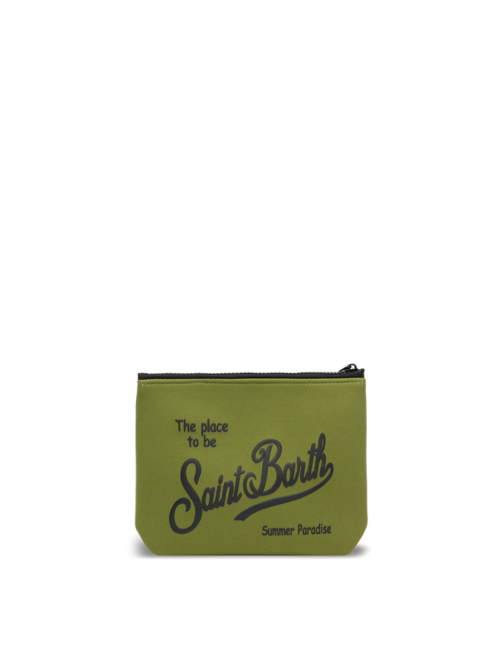 Aline military green scuba pochette - MC2 Saint Barth