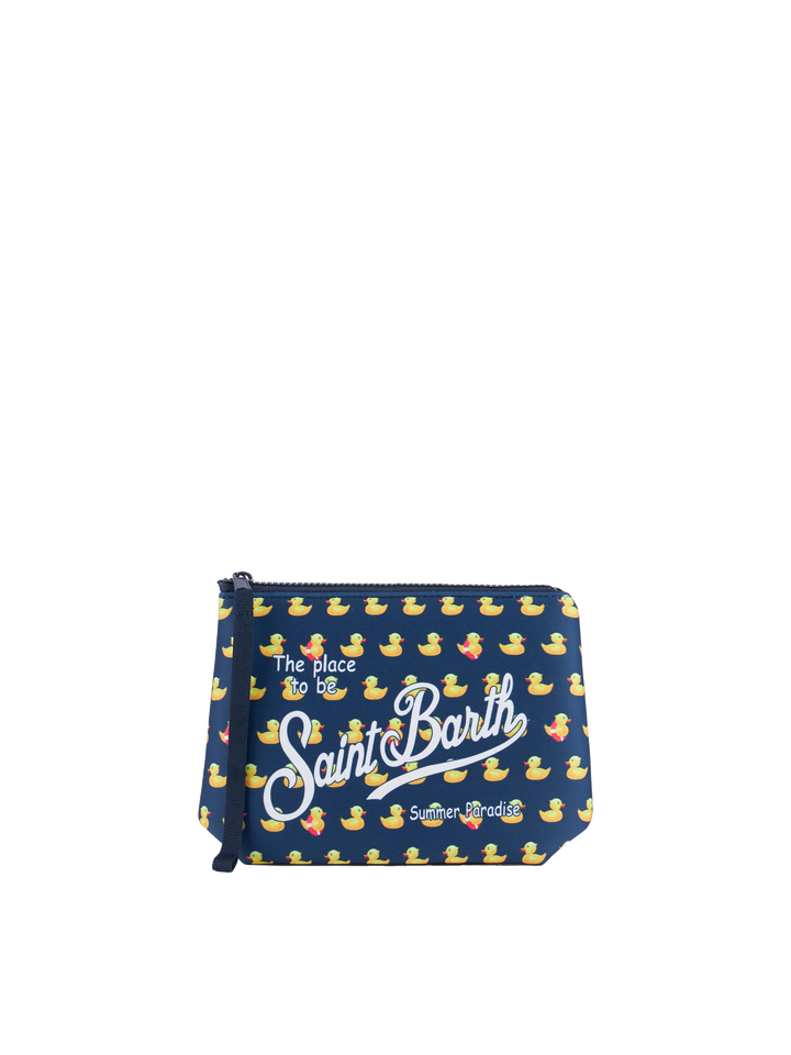 Aline scuba pochette with ducky print