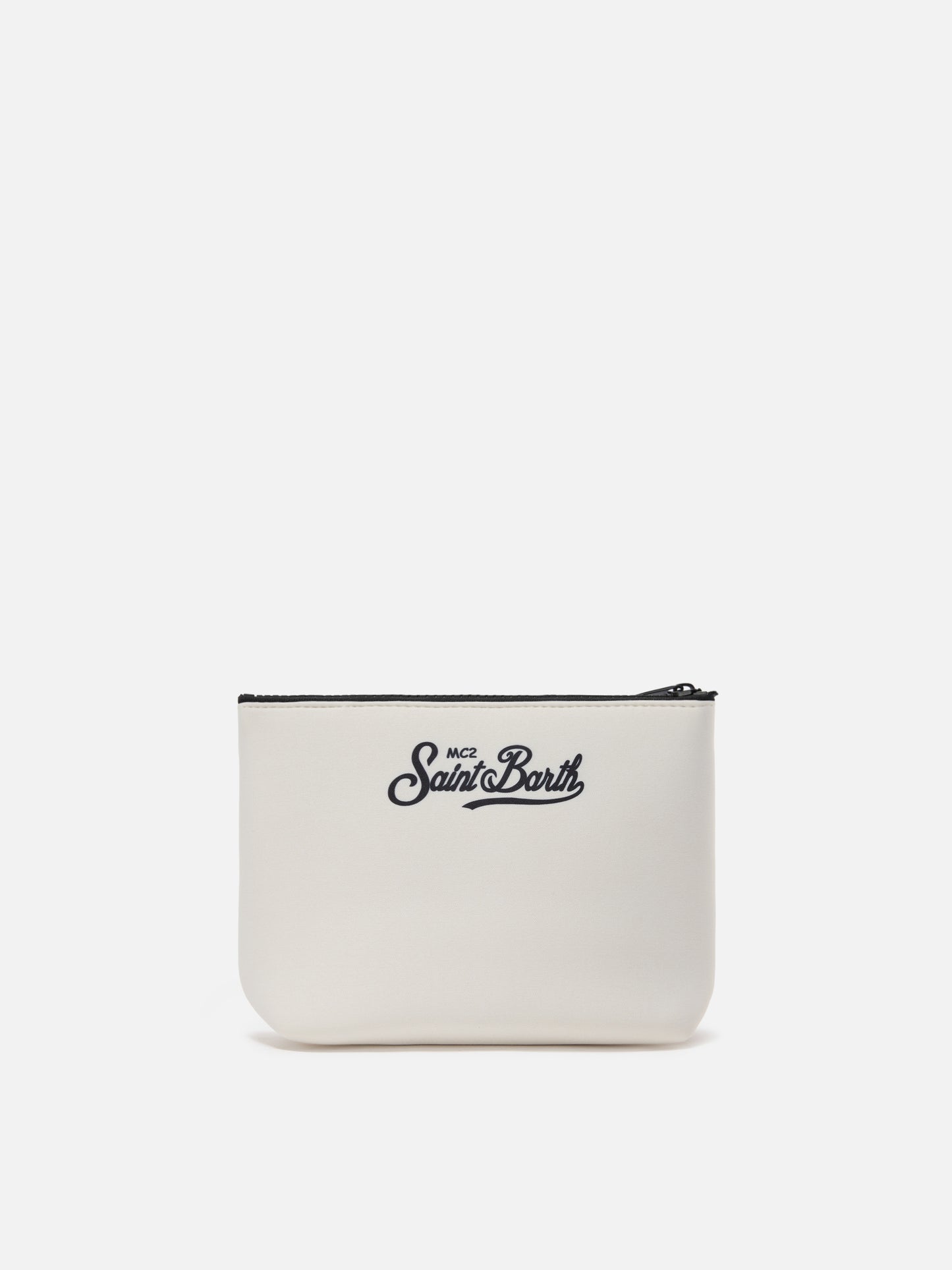 Pochette Aline blanche en scuba avec broderie Cigarette Racing Team | Édition spéciale