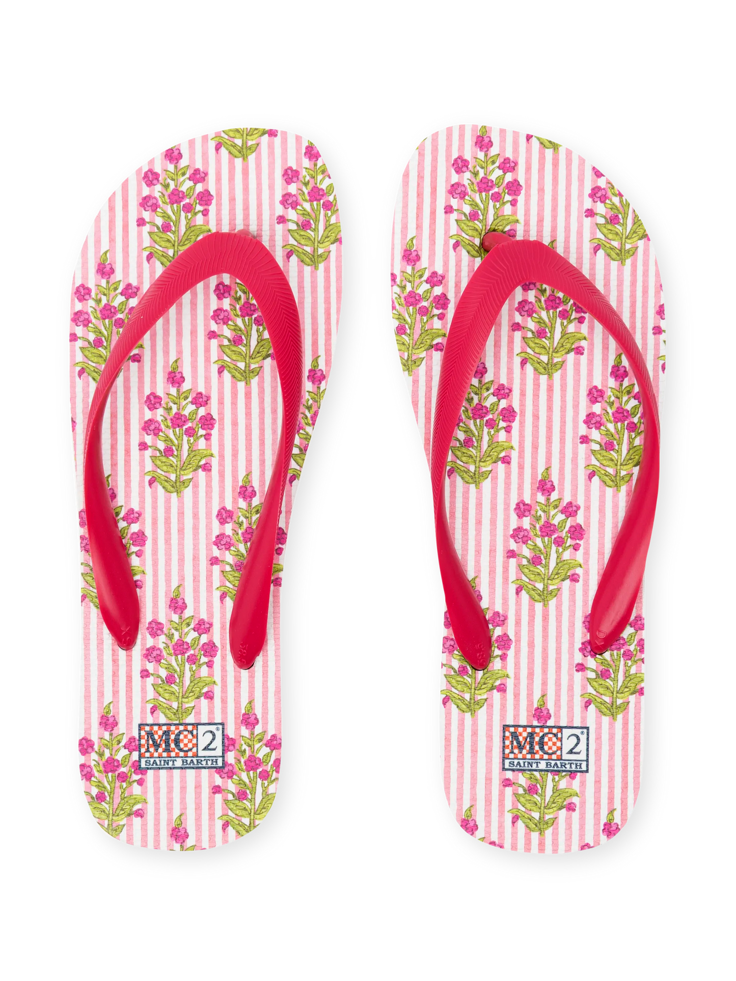 Alma flip flops with flower print - MC2 Saint Barth