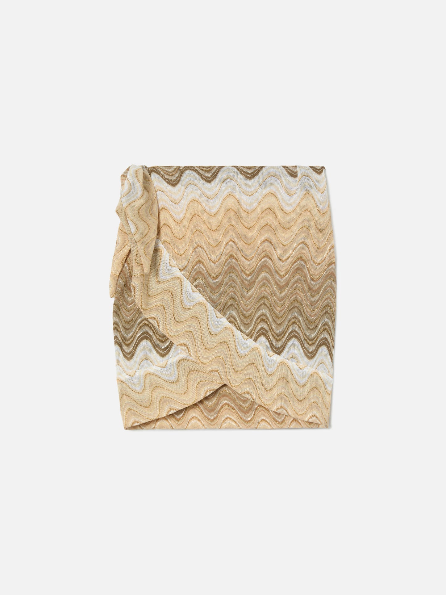 Gonna pareo Angie in raschel degradé beige