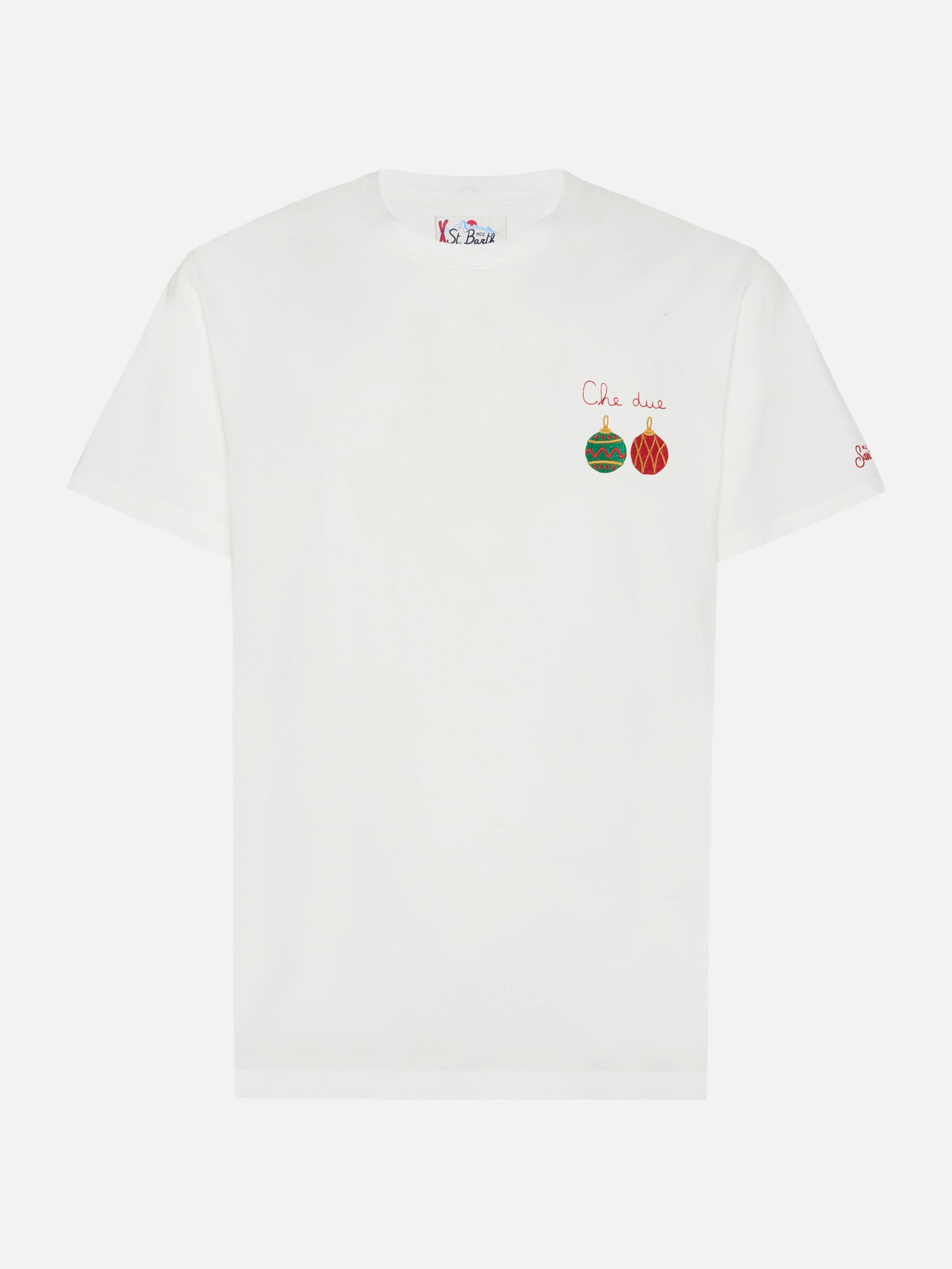 T-shirt Arnott en coton blanc avec broderie Che Due…
