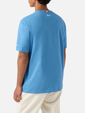 Arnott cotton T-shirt in air force blue with Scrooge McDuck Problem Solver embroidery | DISNEY SPECIAL EDITION