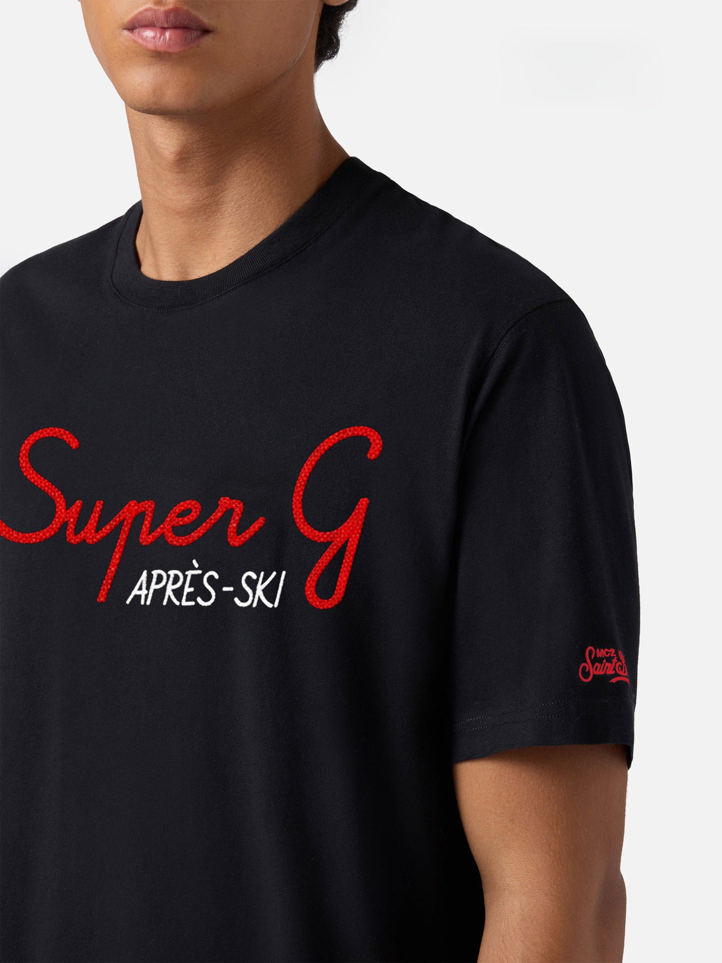 T-shirt en coton d’hiver Arnott Warm avec broderie Super G | SUPER G SPECIAL EDITION