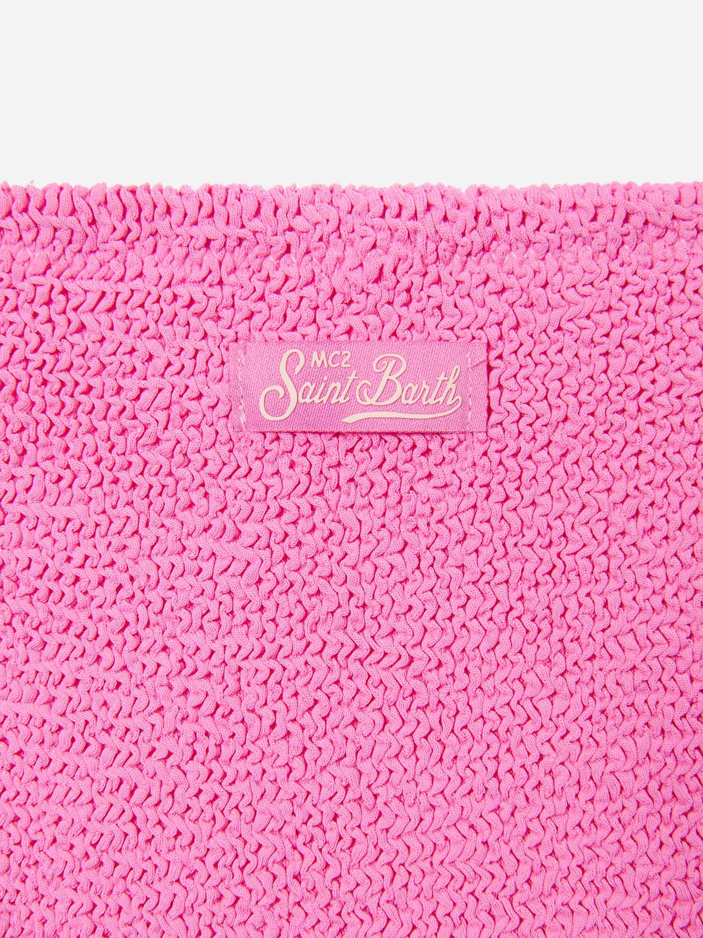 Baker crinkle bikini in dark pink