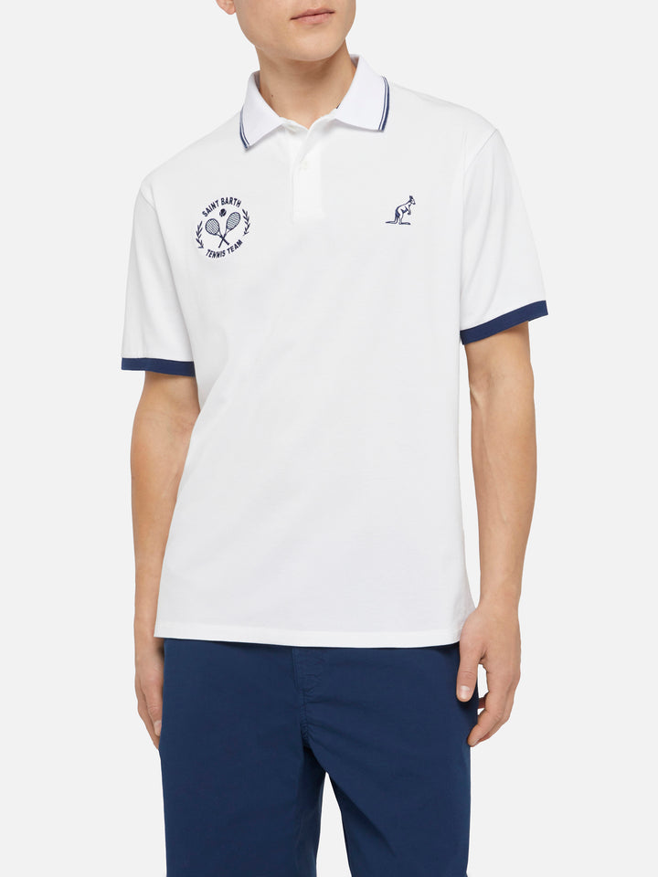 Weißes Herren-Poloshirt aus Baumwollpiquet Beverly Hills | SONDERAUSGABE DER AUSTRALISCHEN MARKE