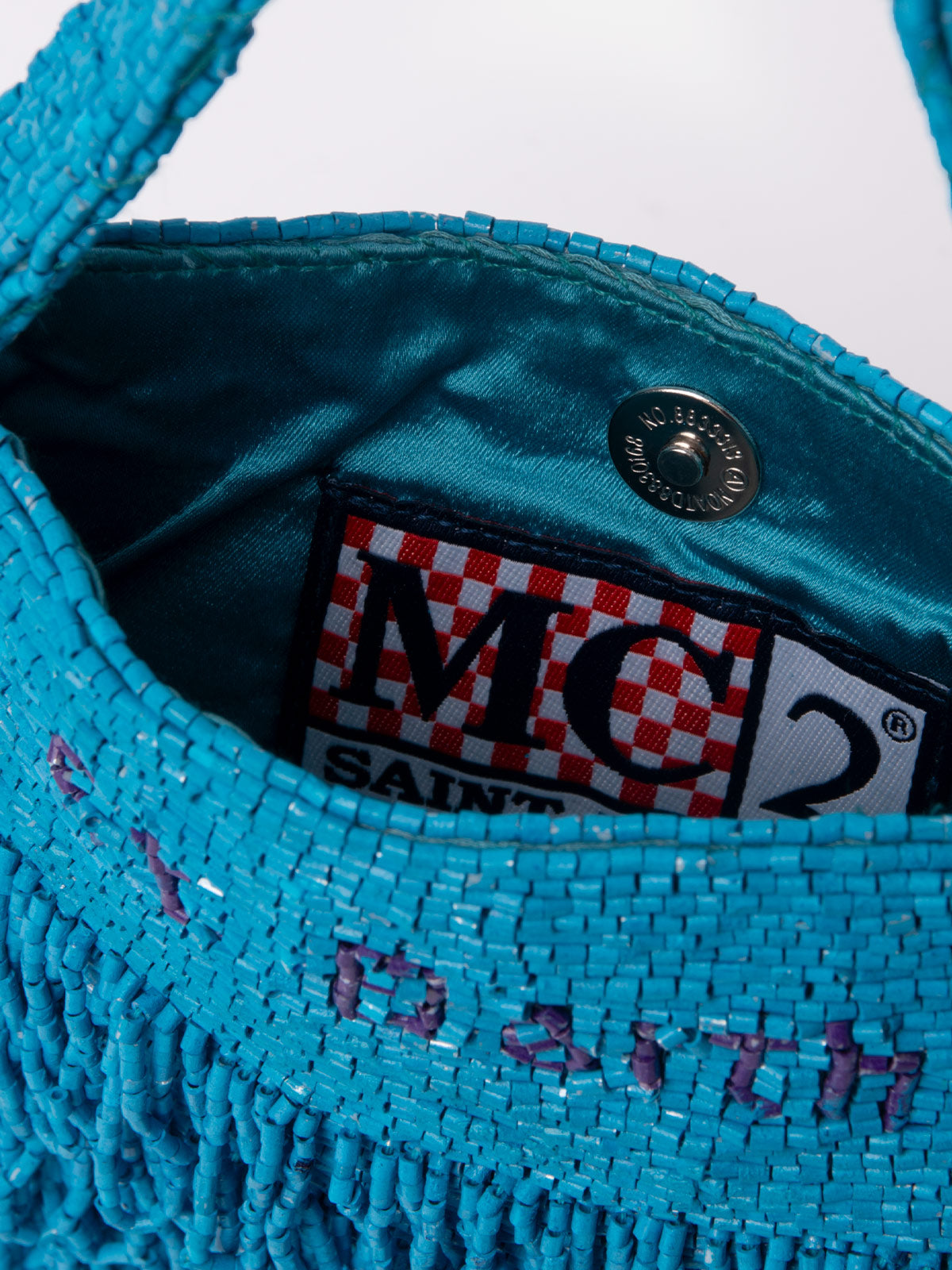 Shiny turquoise Mini Bag Pearl - MC2 Saint Barth