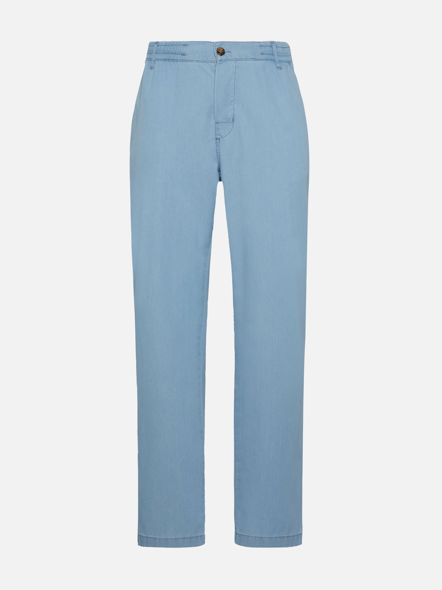 Calais denim blue chambray pants with drawstring - MC2 Saint Barth