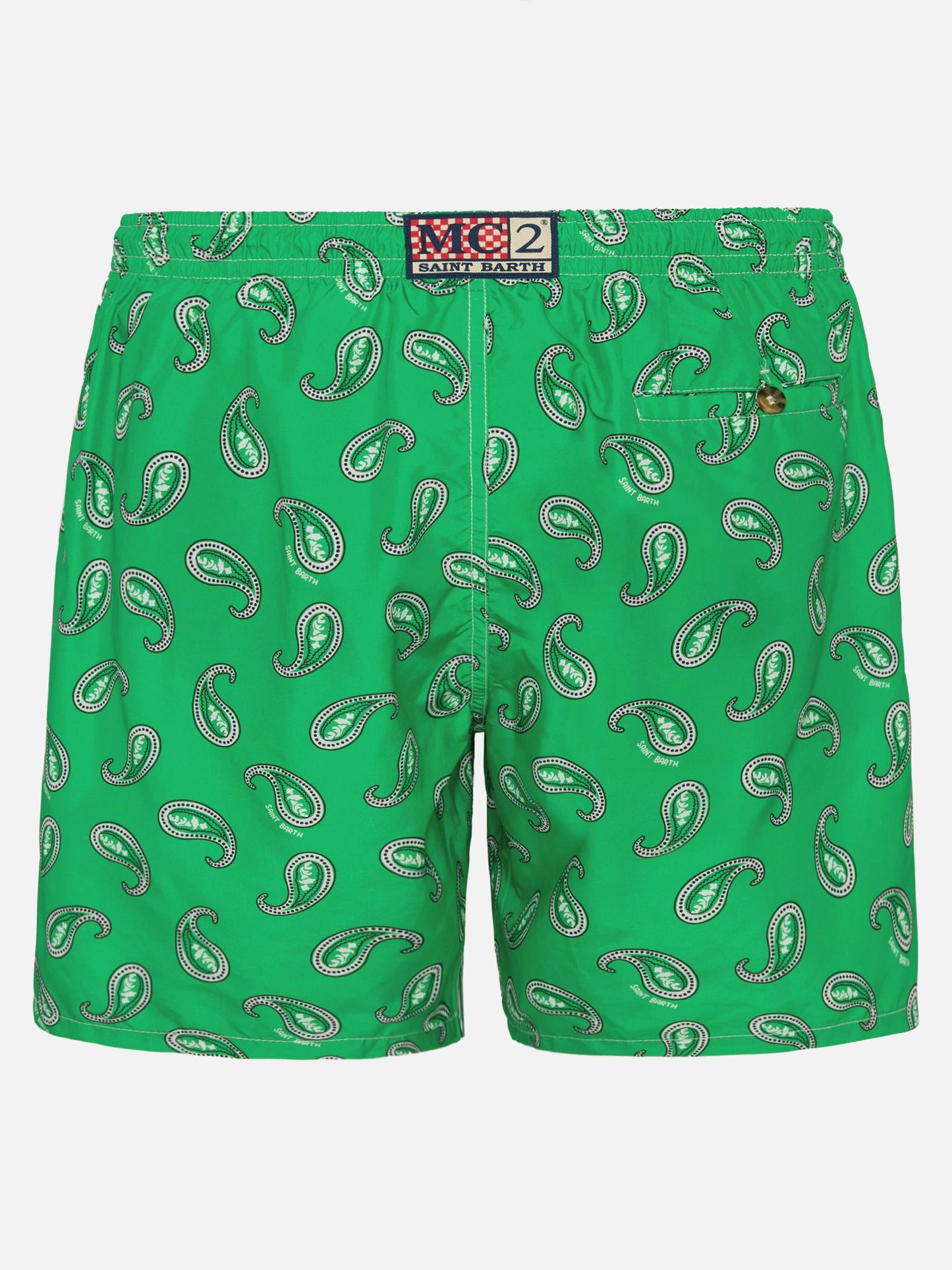 Man swim shorts with paisley print
