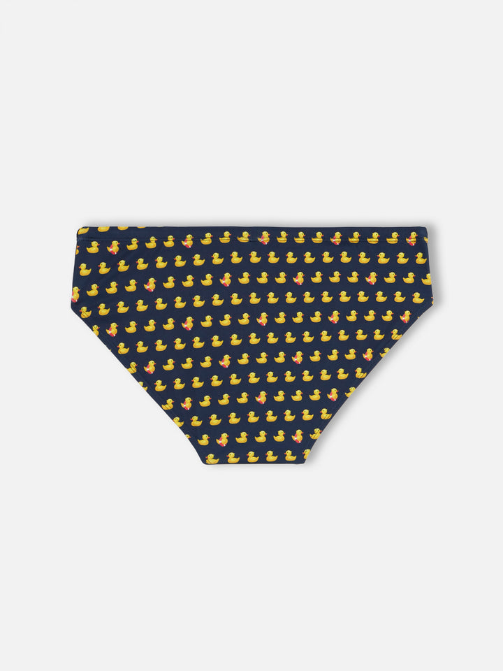 Swim briefs Cayo with ducky print - MC2 Saint Barth