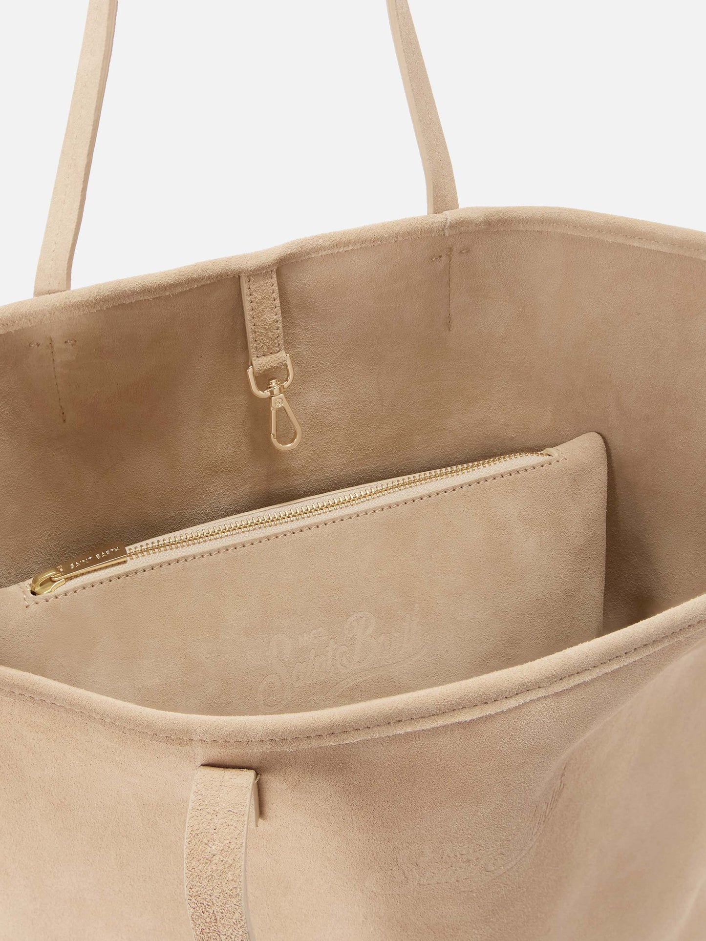 Sac City regular en daim beige