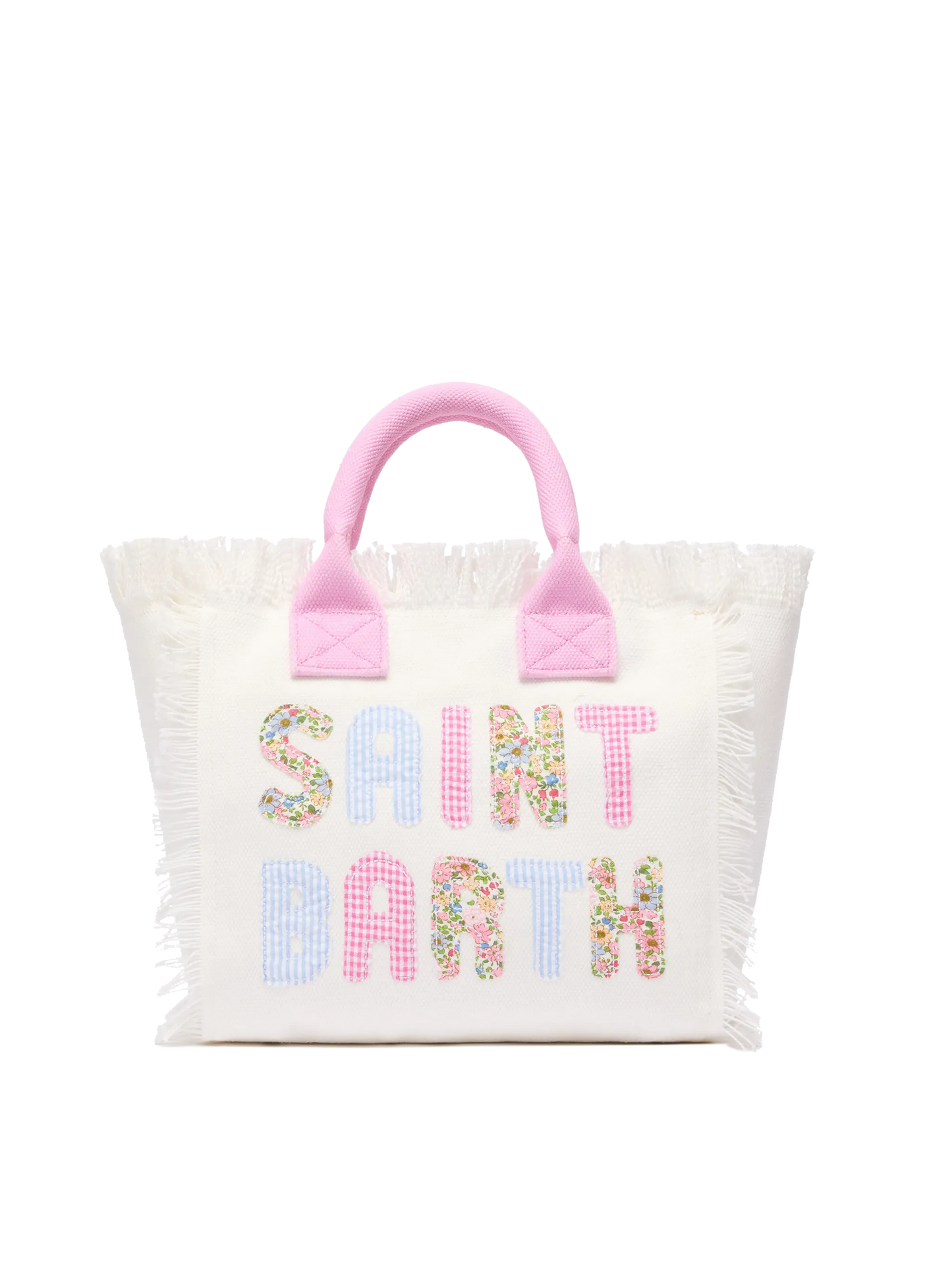 Colette cotton canvas handbag with Saint Barth patch logo