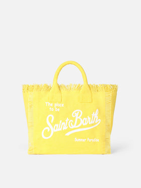 Yellow cotton canvas Colette handbag - MC2 Saint Barth