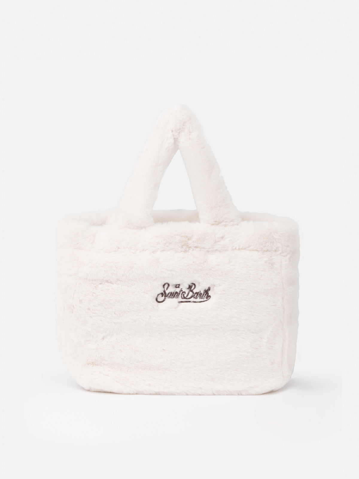 Colette white furry soft handbag - MC2 Saint Barth