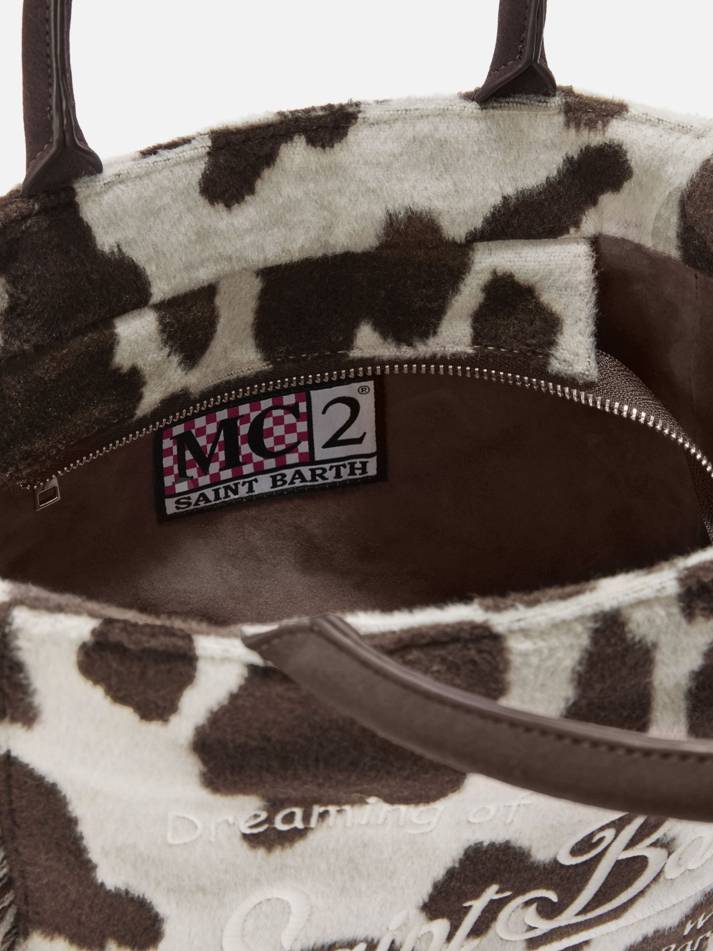 Borsa a mano Colette Felt in misto lana muccata