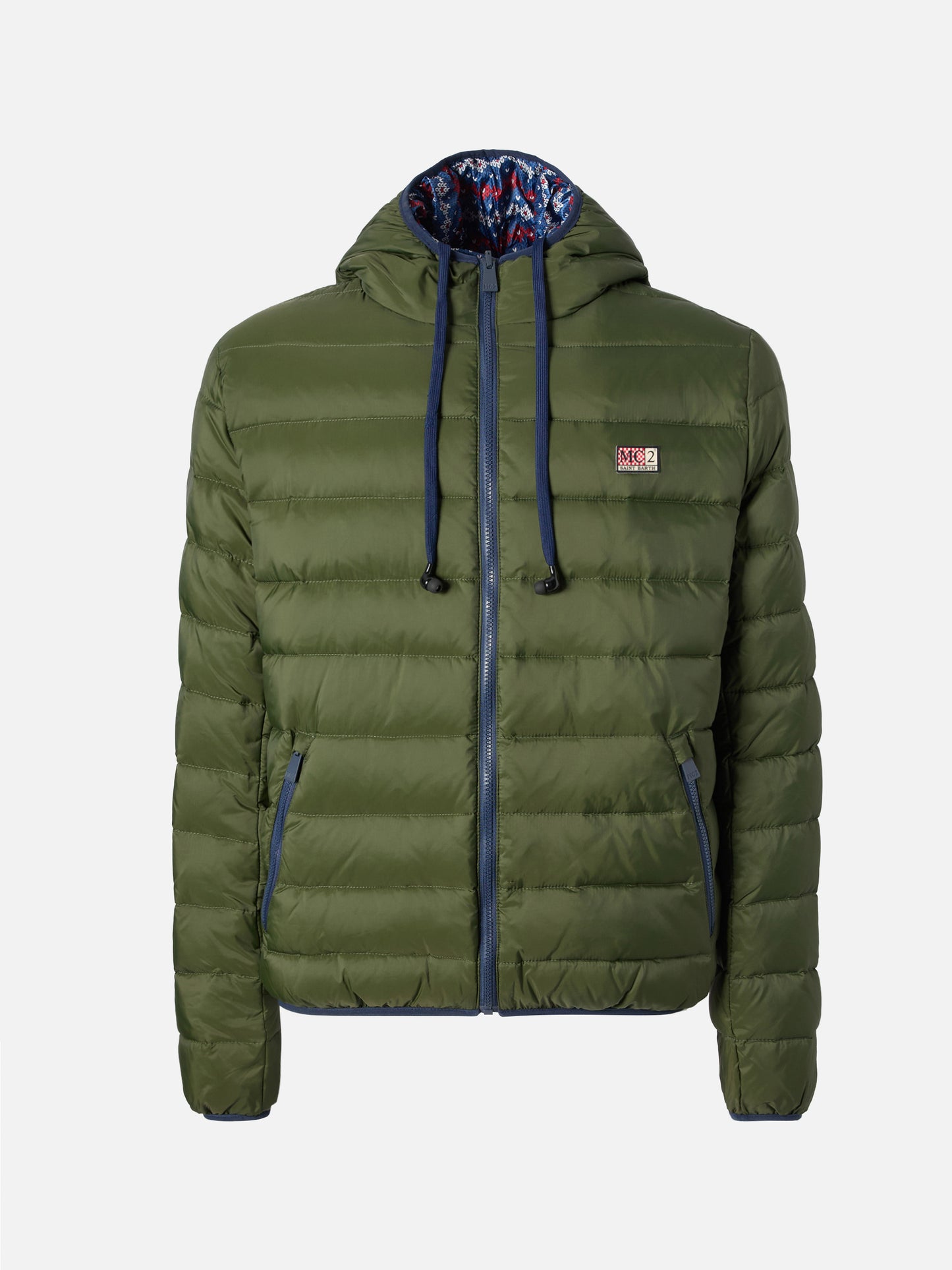 Chaqueta de plumón de doble faz Courchevel en verde militar