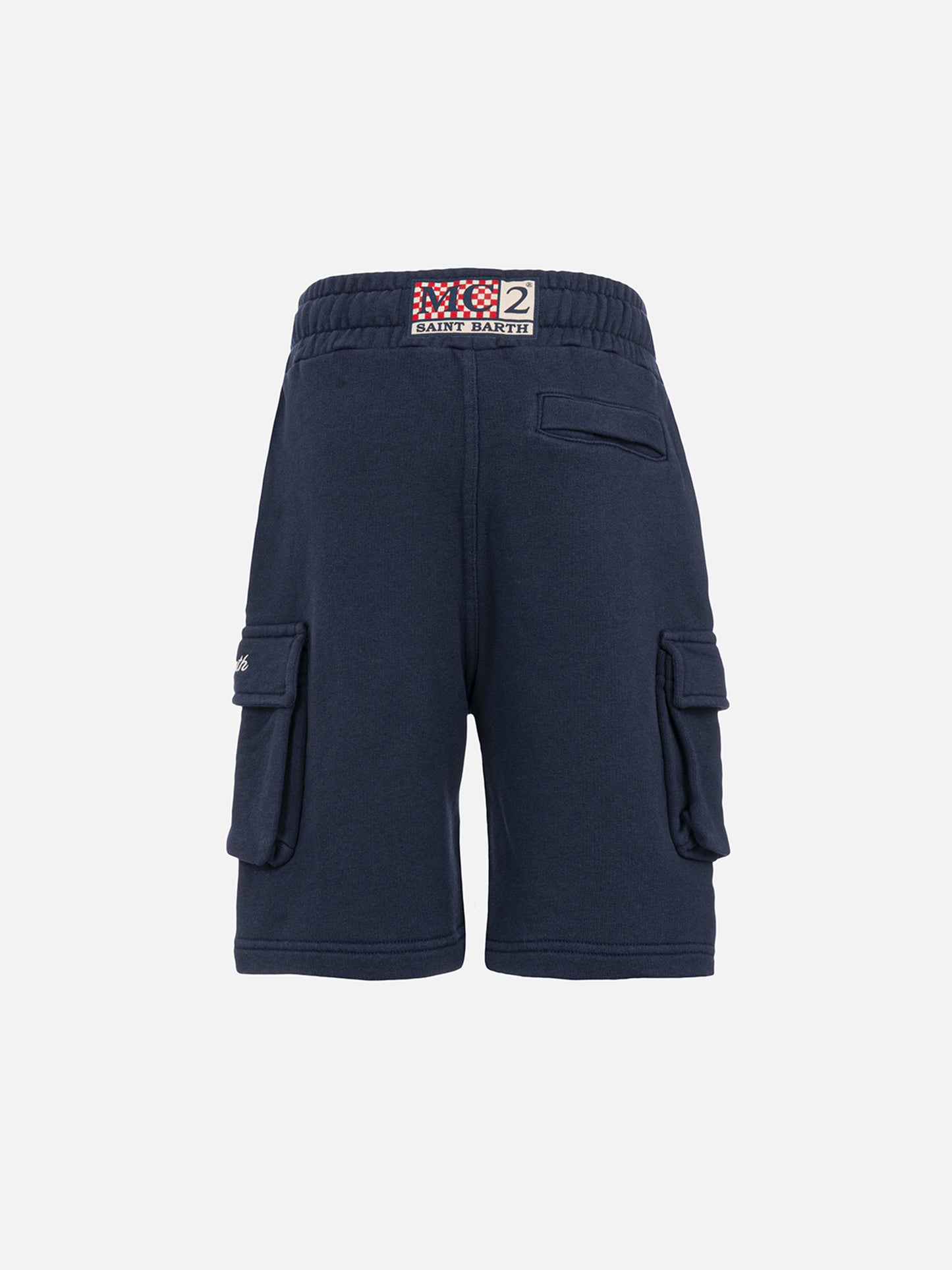 Cargy navy blue bermuda cargo pants - MC2 Saint Barth