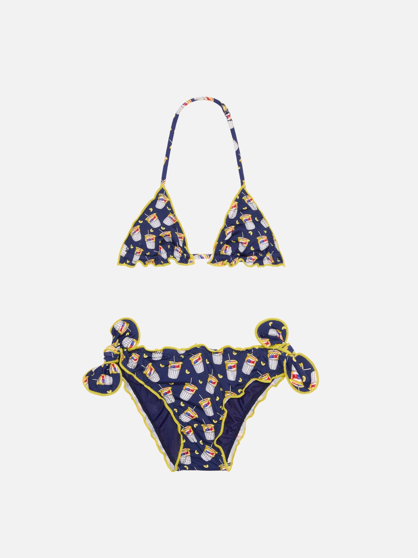 Mädchen-Triangel-Bikini mit Estathé-Print | Estathé® Sonderedition