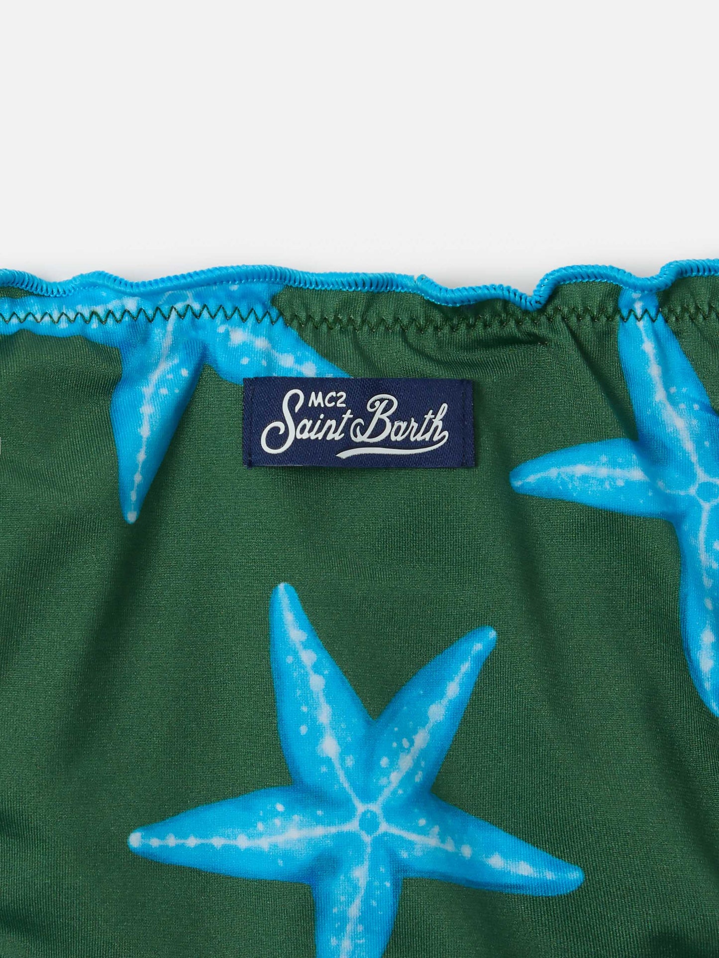 Bikini a triangolo classico Cris con stampa stelle marine