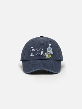 Denim-bestickte Baseballkappe Davis