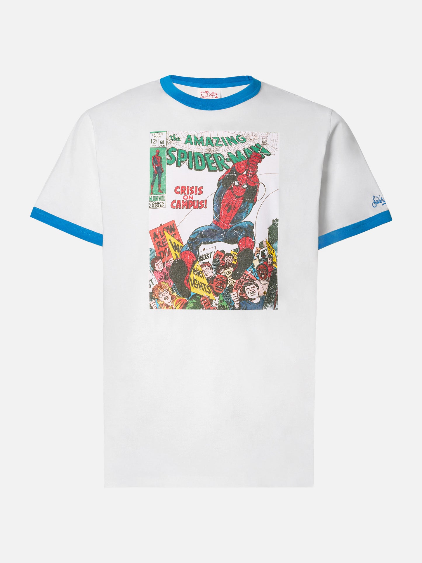 T-shirt da uomo in cotone con stampa Spiderman | MARVEL SPECIAL EDITION