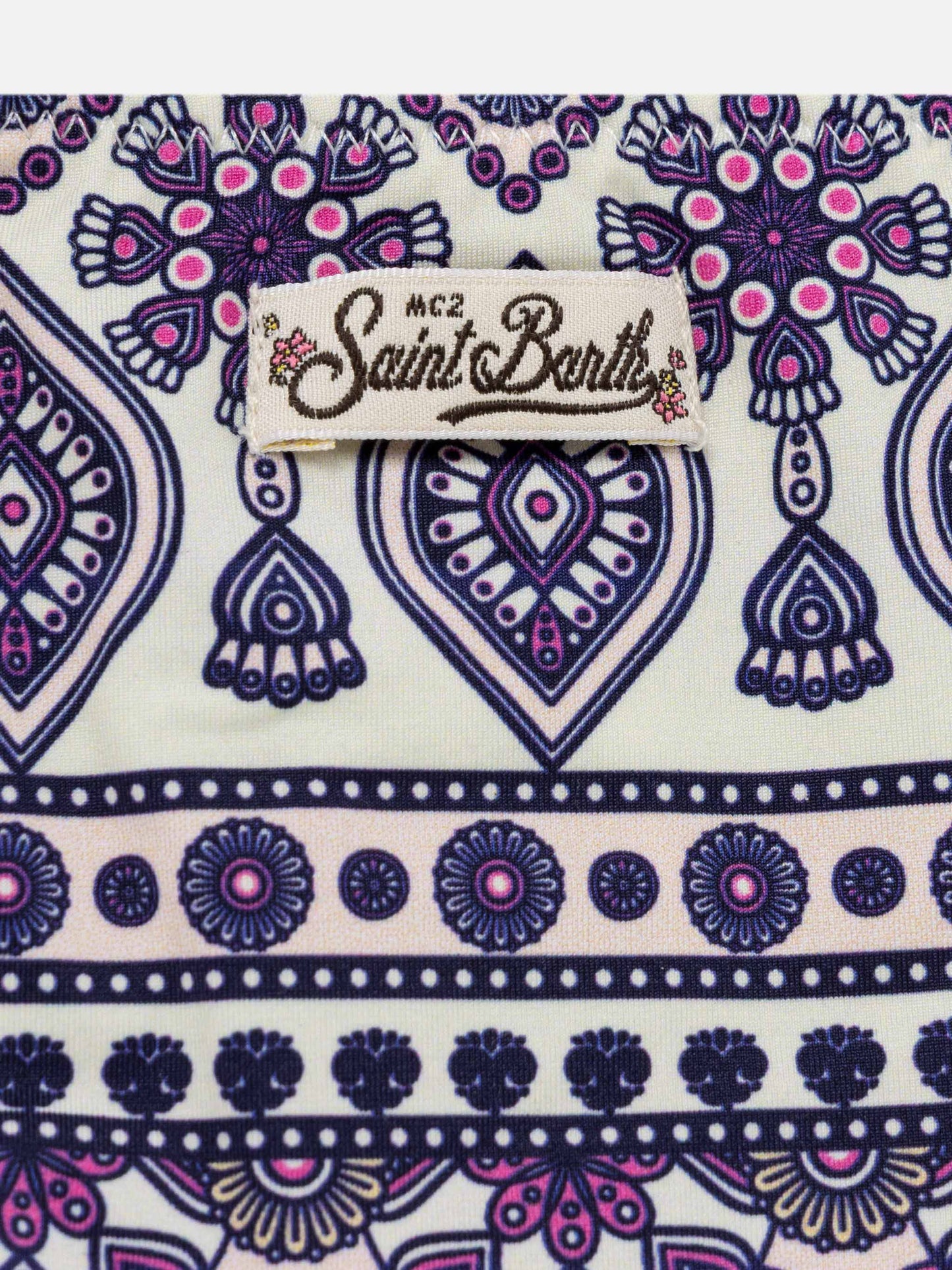 Pink gipsy print girl's bikini - MC2 Saint Barth