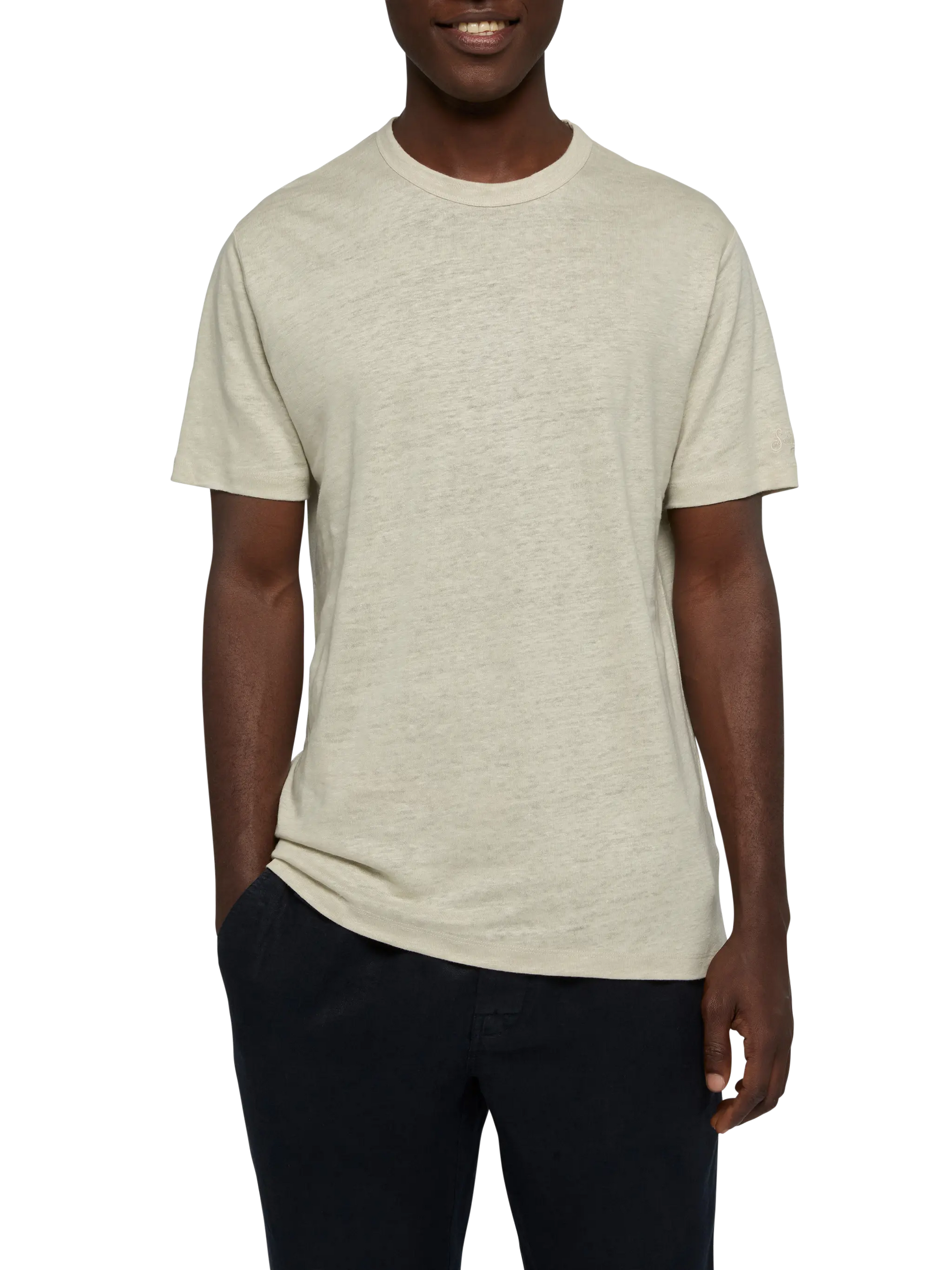 Off-white linen jersey t-shirt Ecstasea - MC2 Saint Barth