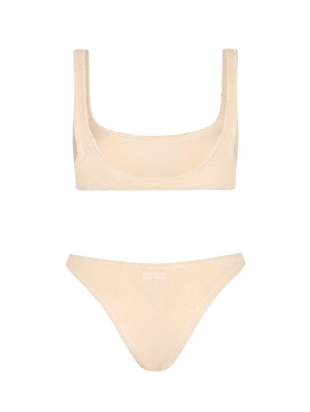 Beige crinkle bralette bikini Naima Elise - MC2 Saint Barth