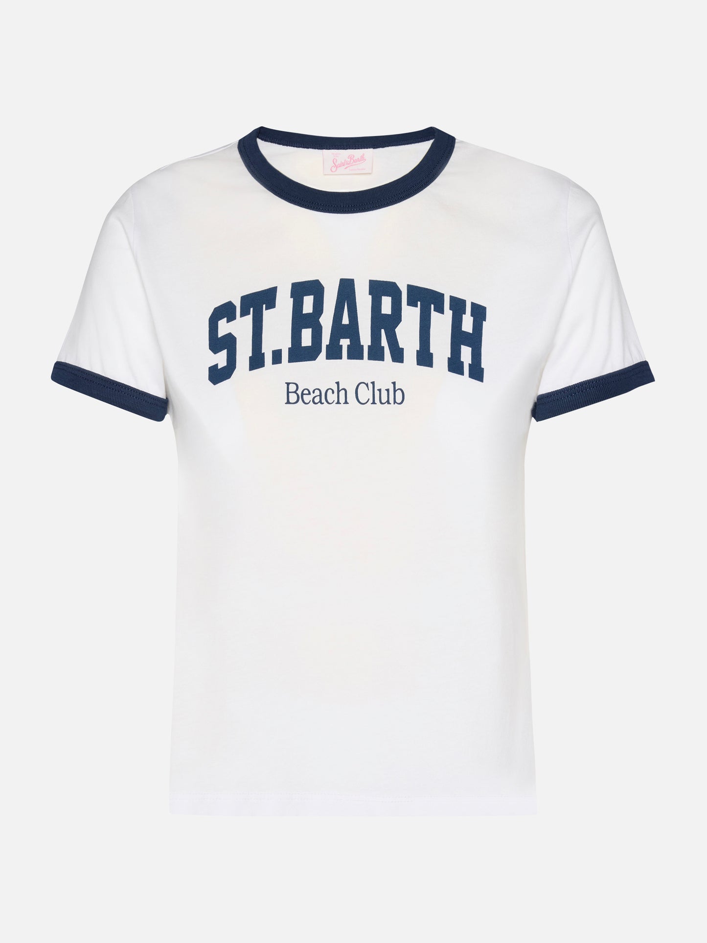 Emilie cotton t-shirt Ewith St. Barth beach club print