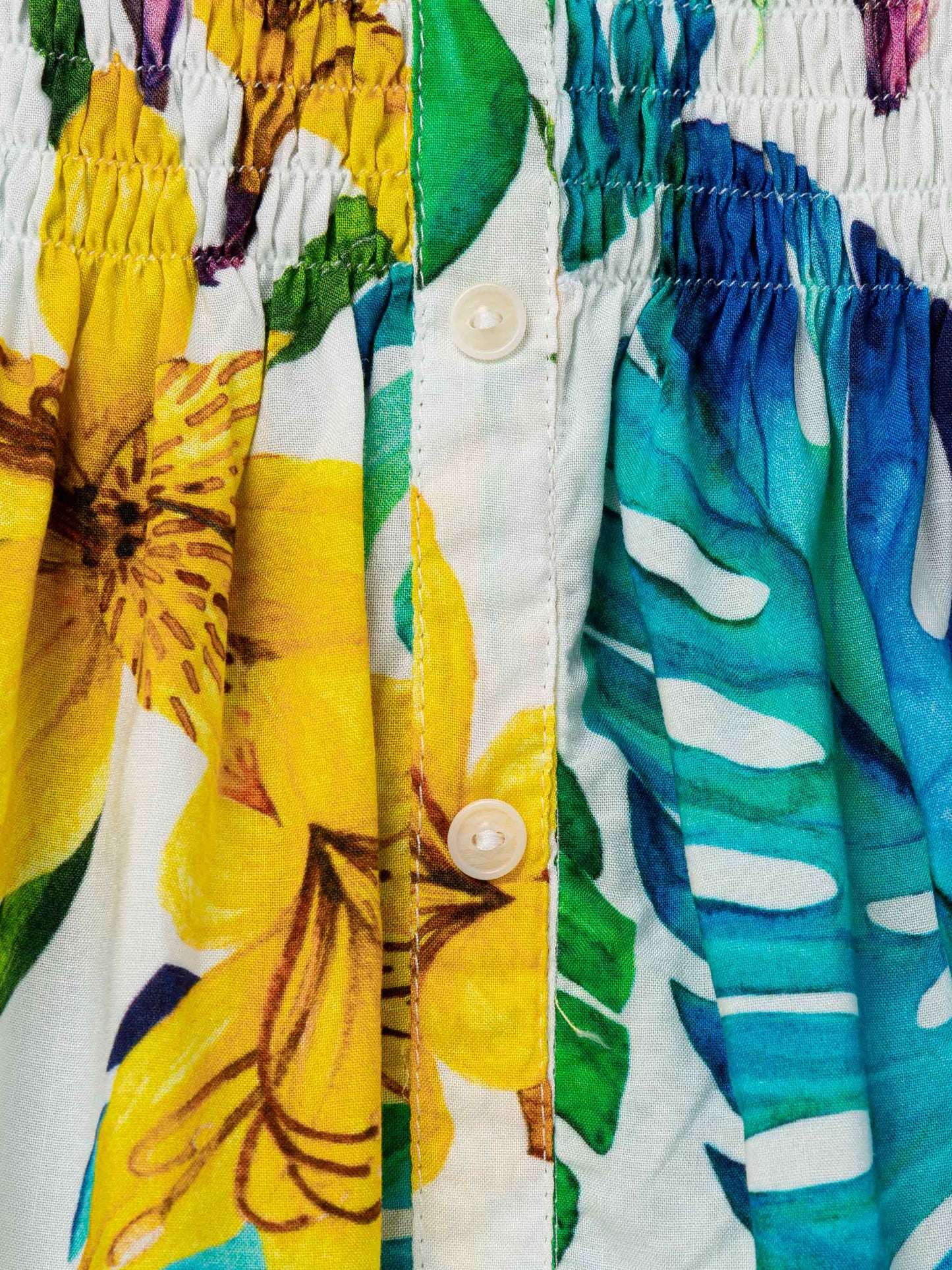 Cotton dress Fancy with tropical print - MC2 Saint Barth