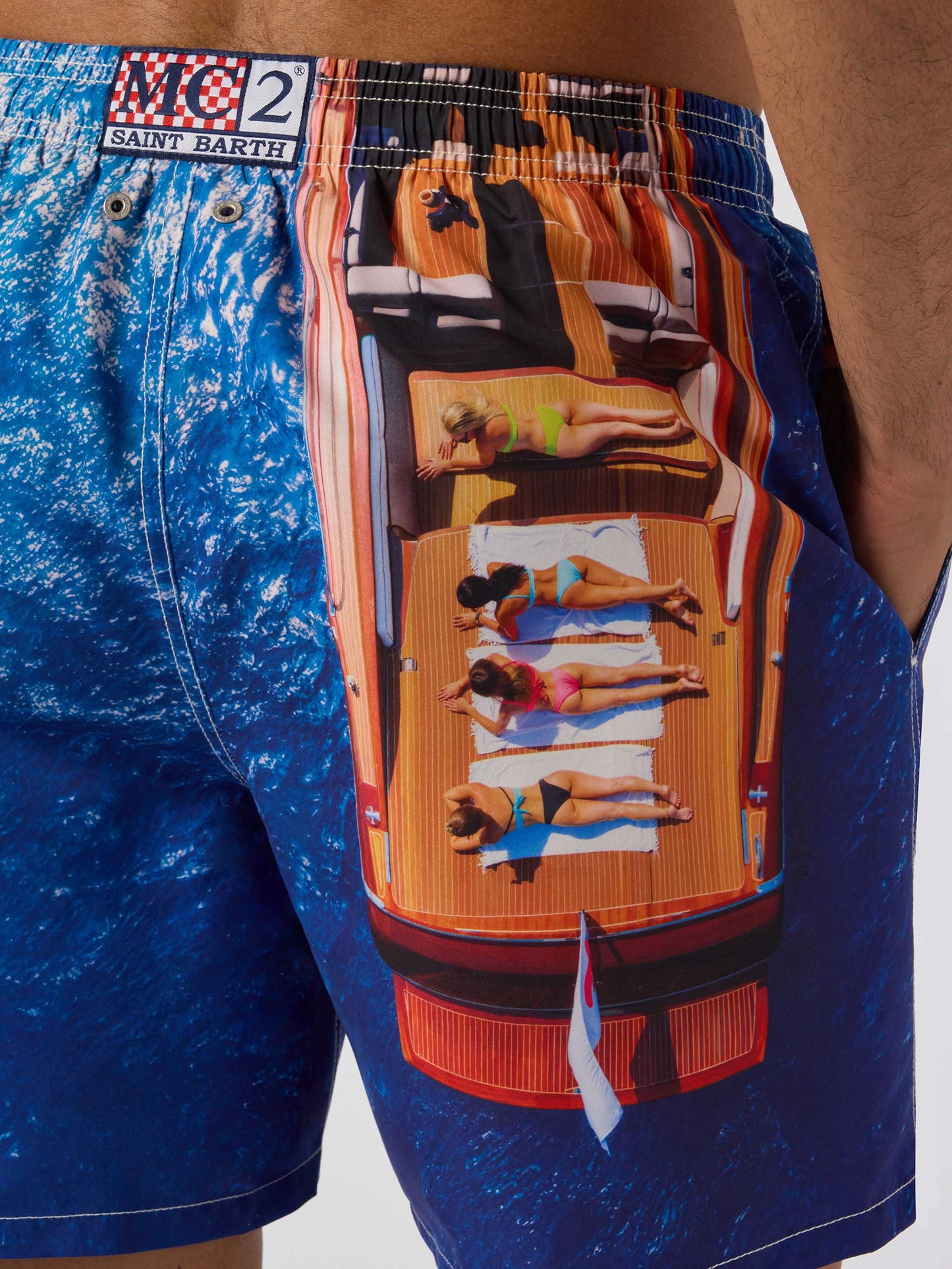 Short de bain Gustavia avec imprimé italian summer | Édition spéciale