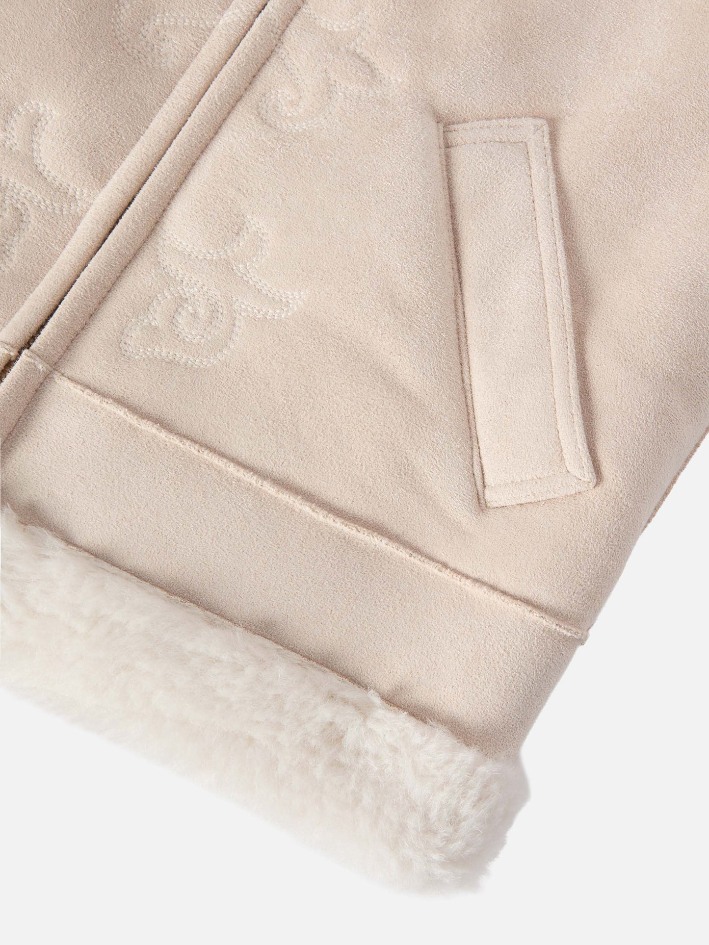 Hesketh Jr faux-shearling gilet with Western embroidery